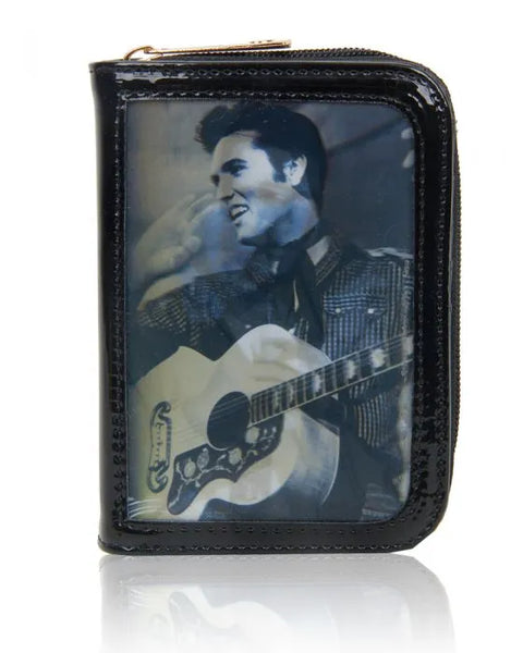 Wallet Elvis Lenticular 3D Celebrity Singing Star Flap Zip