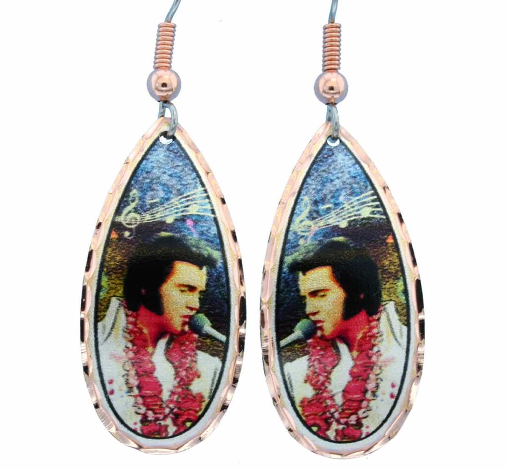 Earrings Elvis Presley Aloha Copper