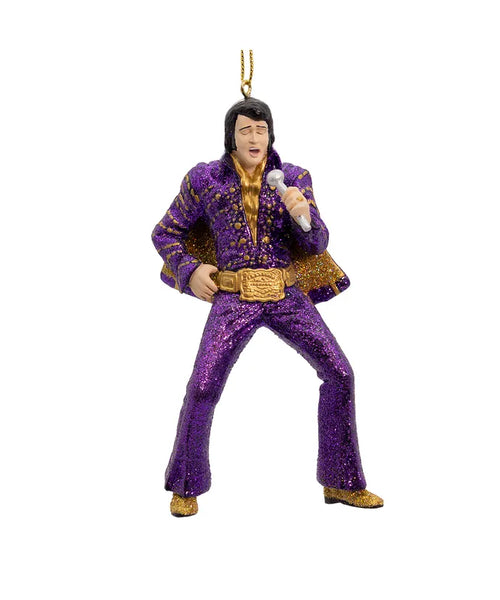 Ornament Elvis  Purple/Gold