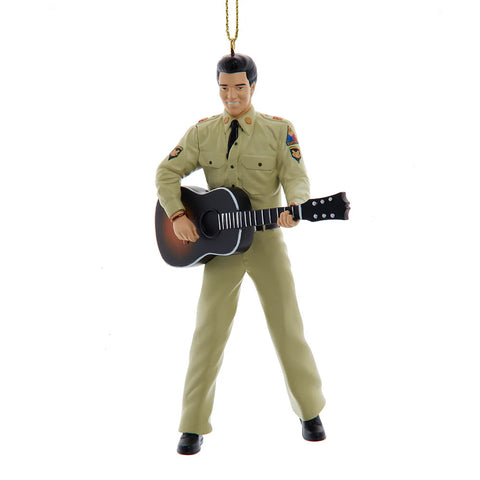 Ornament Elvis GI Blues Resin Ornament 5.25 Inches