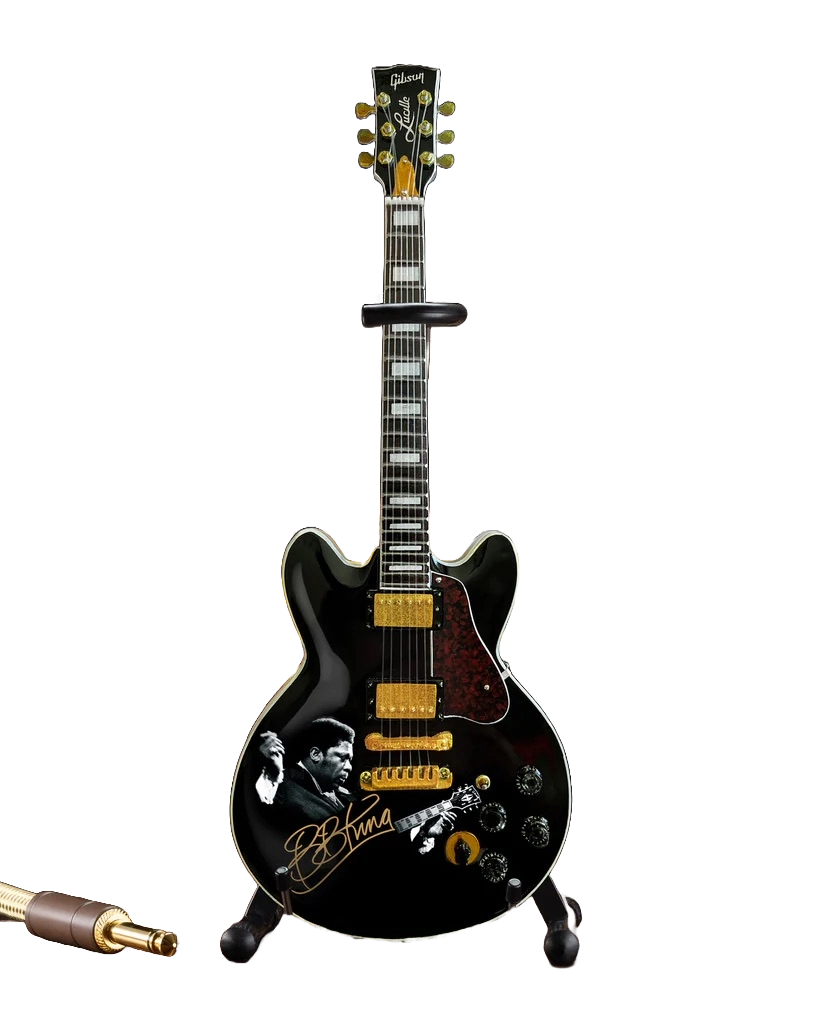 Guitar BB KING TRIBUTE Gibson ES-355 Lucille Ebony Miniature Guitar Model