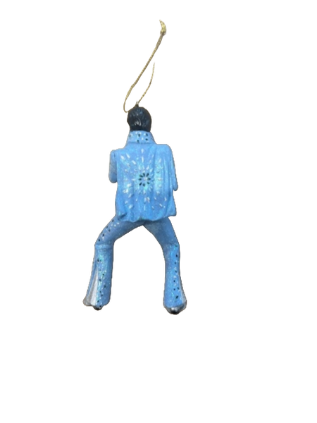 Ornament Elvis Light blue and silver jumpsuit