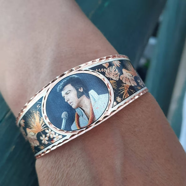 Bracelet Elvis Aloha from Hawaii Copper - Boulevard Souvenirs