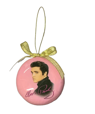 Ornament Elvis Profile Pink Foil
