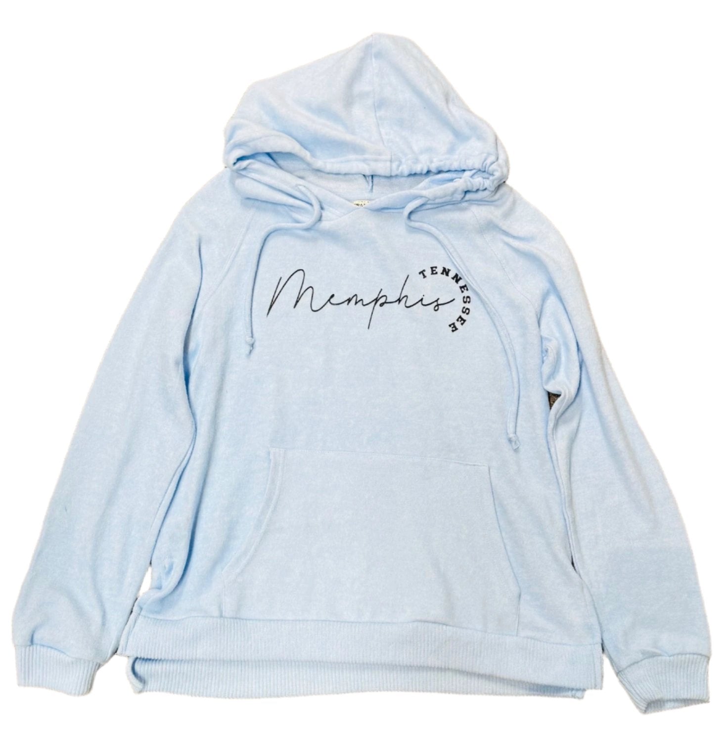 Hoodie Memphis Tennessee Ice Blue Ladies