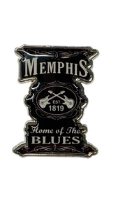 LAPEL PIN MEMPHIS EST. 1819 HOME OF THE BLUES