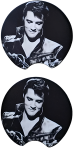Car Coasters Elvis 68' set of 2