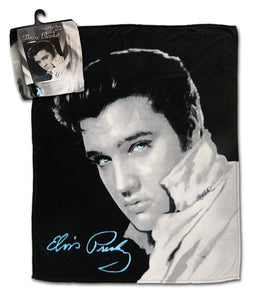 Throw Blanket Elvis "Black & White" Photo