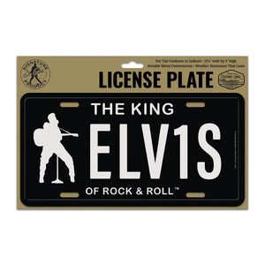 License Plate Elvis  The King of Rock and Roll