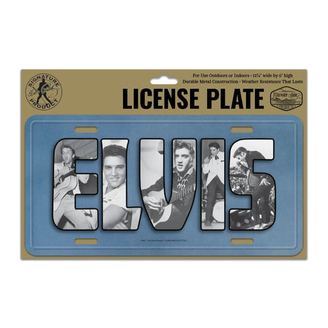 License Plate Young Elvis 50s