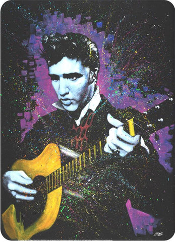 Tin Sign Elvis A Young King