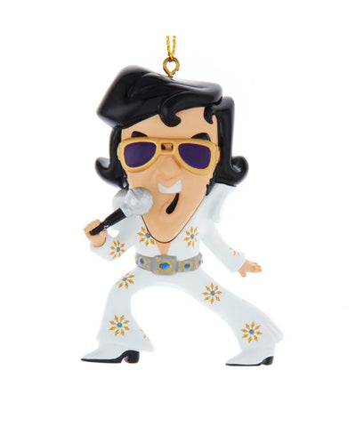 Ornament Elvis white jumpsuit