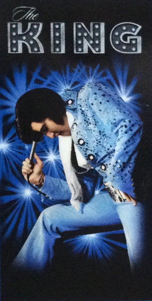 Beach Towel Elvis Blue King - Boulevard Souvenirs