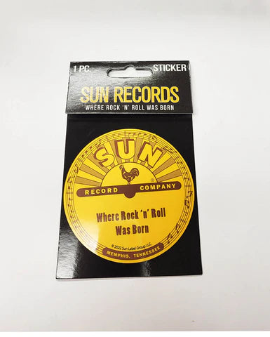 Sticker Sun Records Sticker Where Rock "N" Roll...