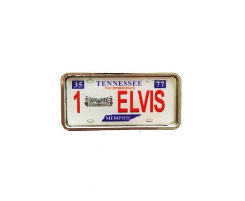 Lapel Pin Elvis License Plate 1 ELVIS
