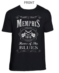 T-Shirt Memphis EST. 1819 With Guitars