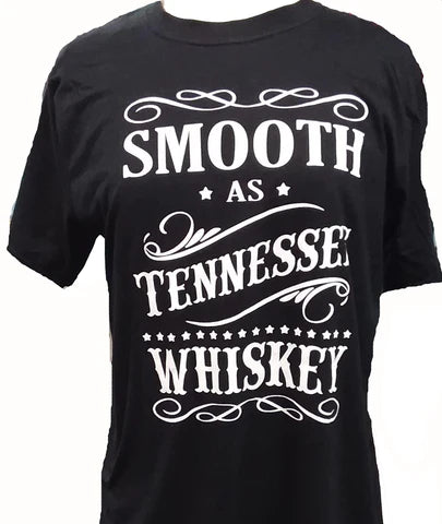 T-Shirt  Smooth as Tennessee  Whiskey Pink or Black