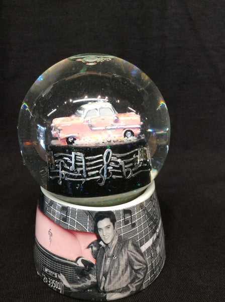 Snowglobe Elvis Pink Car - Boulevard Souvenirs
