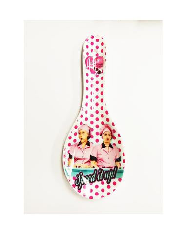 Spoon Rest Lucy Chocolate Factory Polka Dots