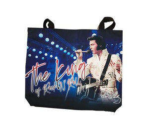 Tote Bag Elvis The King Blue
