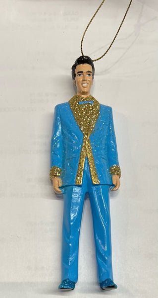 Ornament Elvis Blue Lame Suit - Boulevard Souvenirs