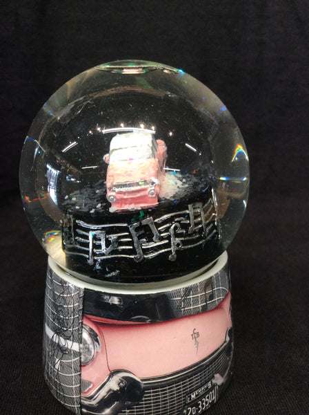 Snowglobe Elvis Pink Car - Boulevard Souvenirs
