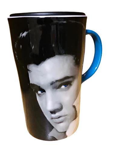Thermo Mug Elvis Black & White Ceramic