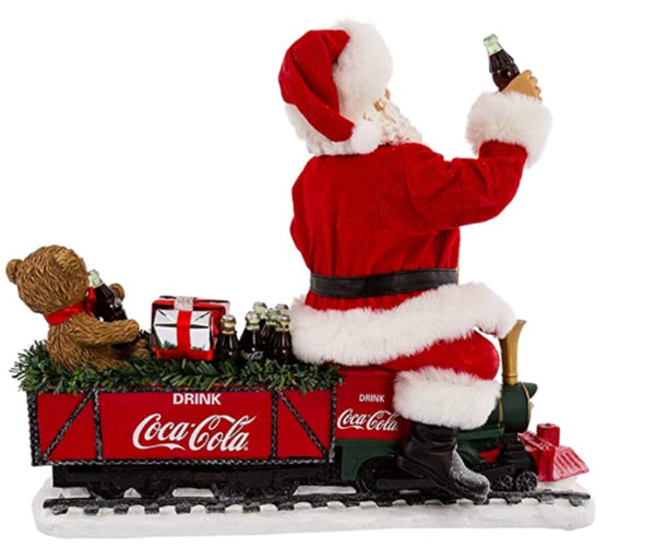 Figurine Santa on Coca-Cola Train Kurt Adler's