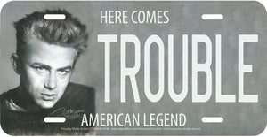 License Plate James Dean - Here Comes Trouble