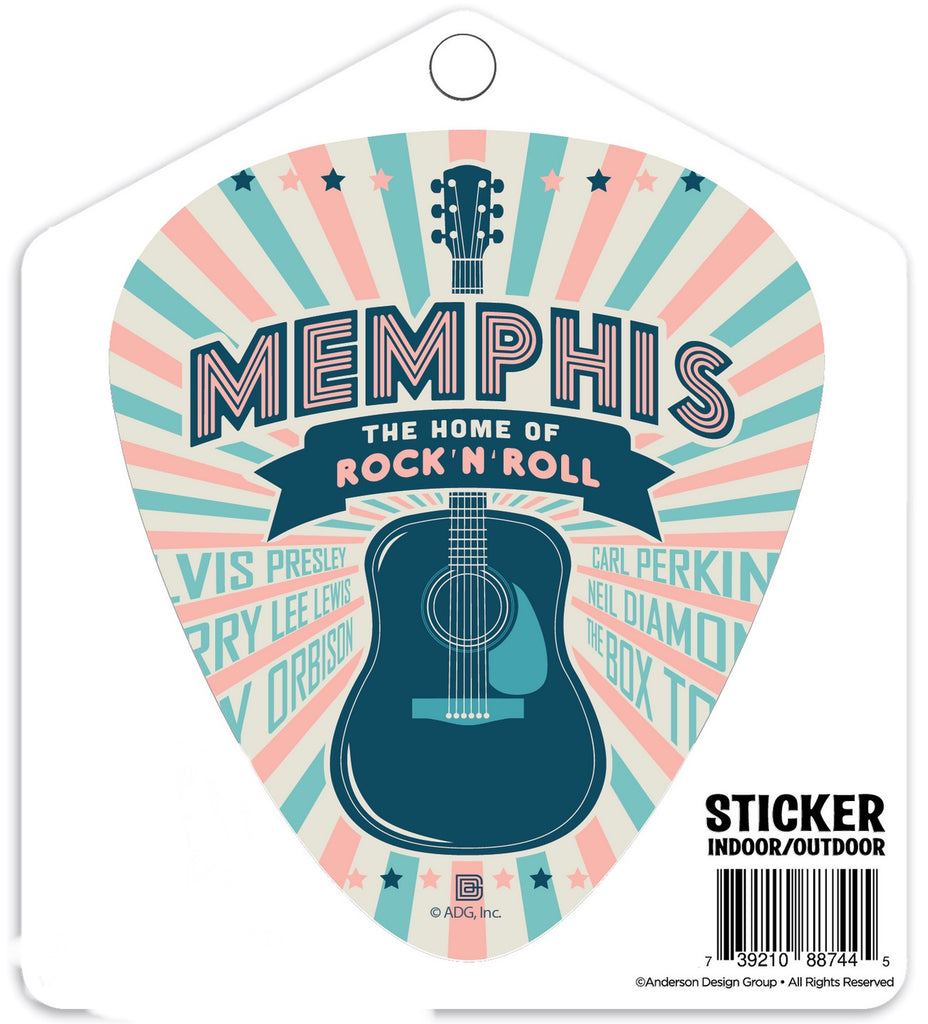 Sticker Rock n Roll Red White and Black Sticker by MemphisCenter