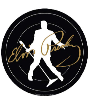 Sign ELVIS 17" ROUND METAL DOME SIGN Wall Sign Decor Silhouette - Boulevard Souvenirs