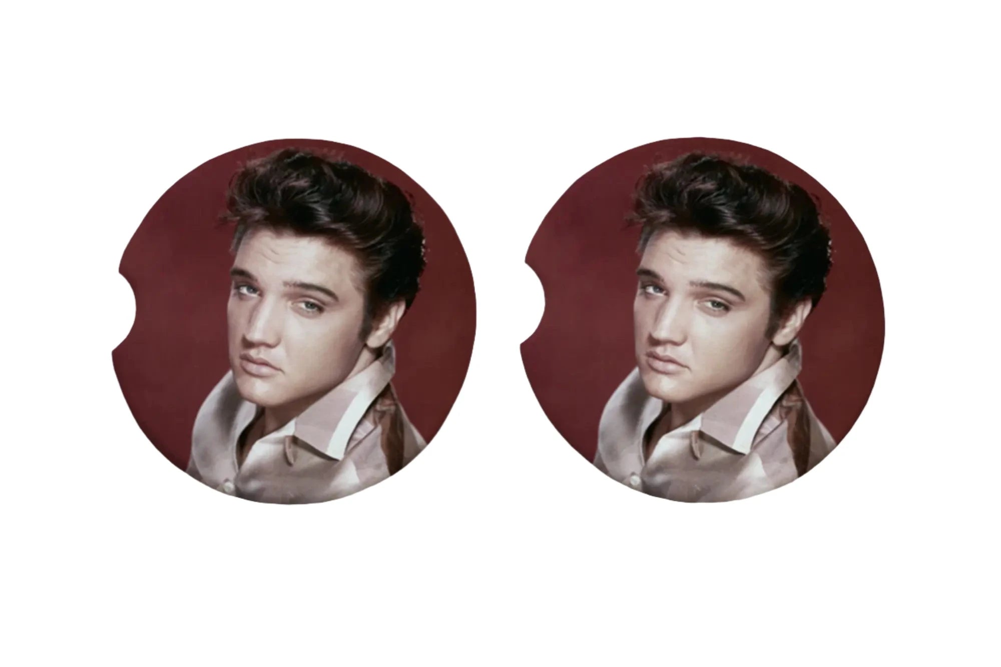 Coasters for CAR Elvis Red set of 2