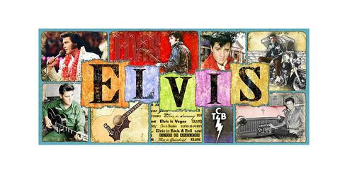 Magnet Elvis Cloth Multi Images - Boulevard Souvenirs