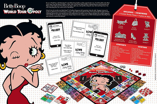 Board Game Betty Boop World Tour Opoly