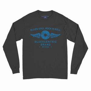 T-Shirt  BlueCentric Blues Soul Rock N Roll Long Sleeve