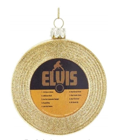 Ornament Elvis Gold Record - Boulevard Souvenirs
