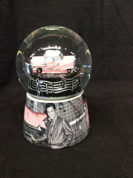 Snowglobe Elvis Pink Car - Boulevard Souvenirs