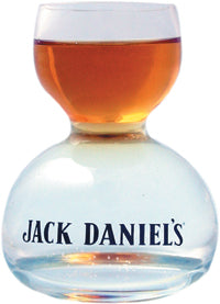 Glass Jack Daniel's Whiskey  Stands on Water