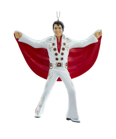 Ornament Elvis Presley® In White Suit With Red Cape