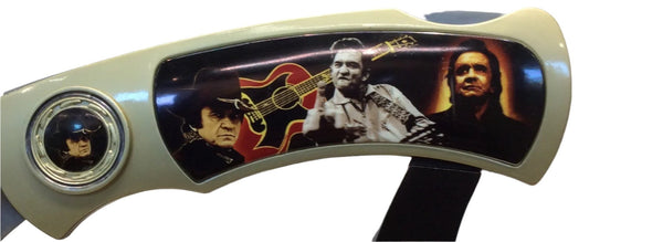 Knife Johnny Cash Jumbo W/ WOODEN DISPLAY - Boulevard Souvenirs
