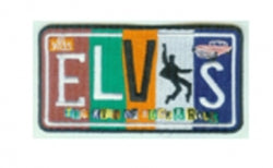 Patch Elvis Vintage License Plate