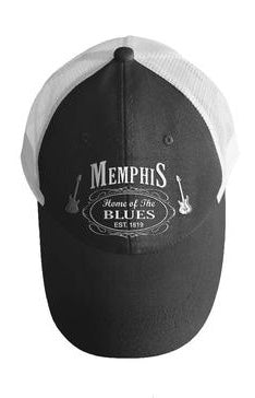 Cap Memphis Home Of The Blues EST. 1819 with White Mesh