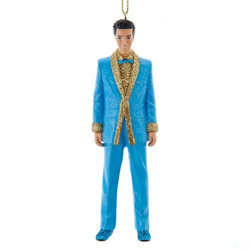 Ornament Elvis Blue Lame Suit - Boulevard Souvenirs