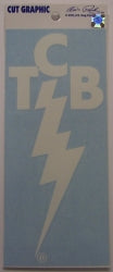 Decal White TCB - Boulevard Souvenirs