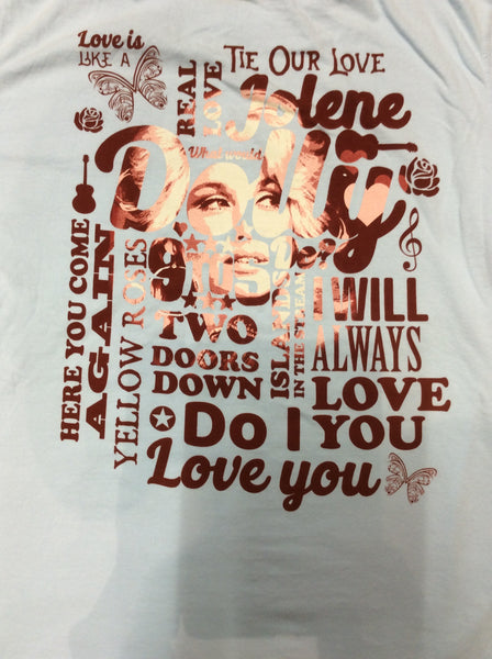 T-shirt Dolly Parton Wordfill - Boulevard Souvenirs