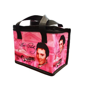 Lunch Bag Elvis Pink W/ Guitars
