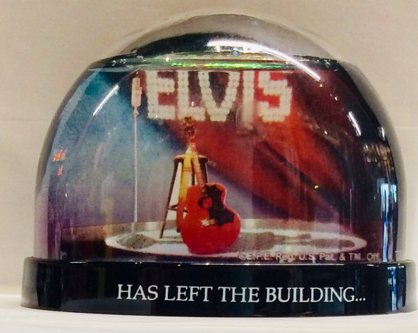Snowglobe Elvis  Has Left The Building - Boulevard Souvenirs