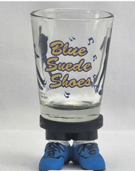 Shot Glass Elvis Blue Suede Shoe