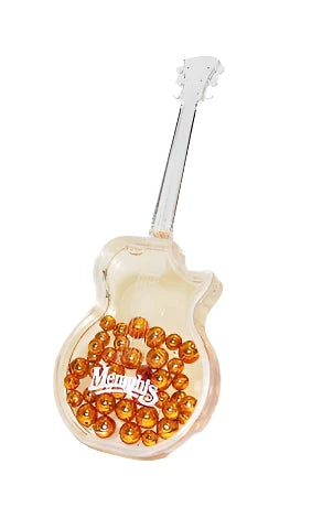 Snowglobe Memphis Guitar w/ Beads - Boulevard Souvenirs
