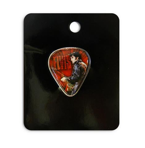 Lapel Pin Elvis 68” Guitar Pick Shape